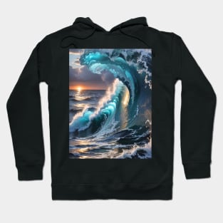 Best Vintage Surfing Waves Hoodie